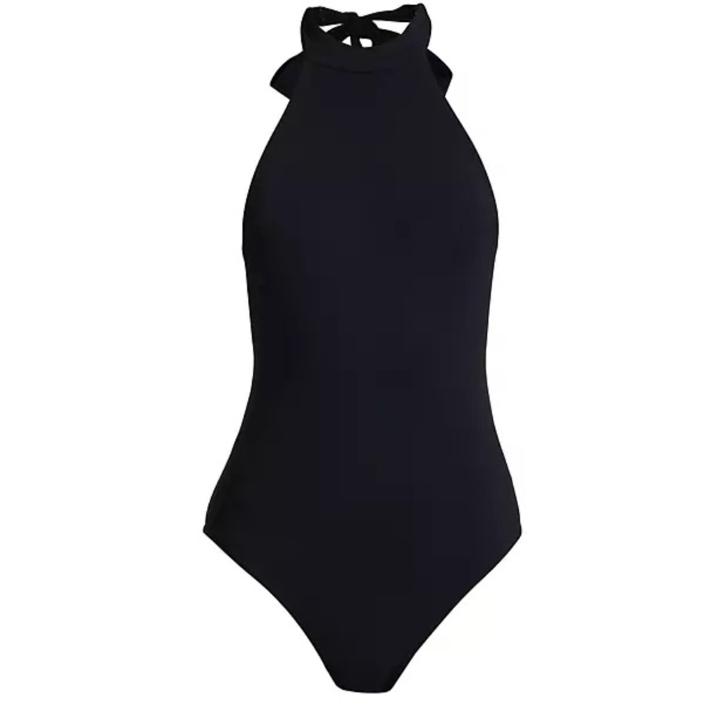 ZIMMERMANN Size 1 Anneke Halter OnePiece Swimsuit in Noir
